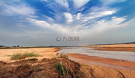 景觀,藍色,天空