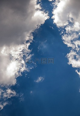 云,空氣,天空