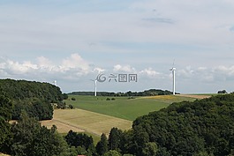 德國,景觀,天空