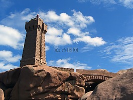 燈塔,側(cè),花崗巖
