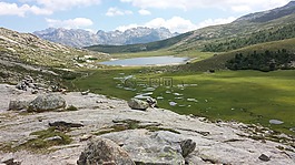 科西嘉,lac德尼娜,山