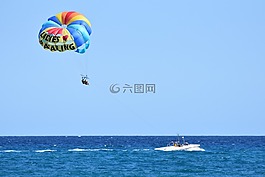 滑翔傘,體育,海