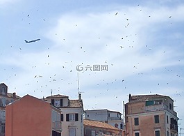 科孚岛,镇,天际线
