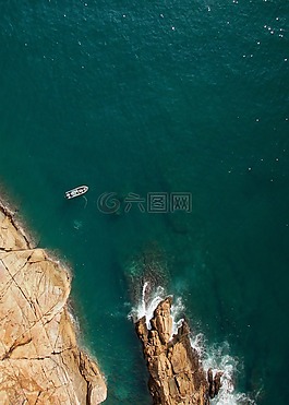 懸崖,島,航空攝影