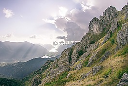 自然,景觀,山