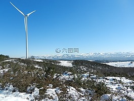 景觀,雪,冬天