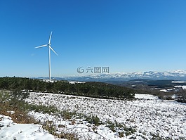景觀,雪,冬天