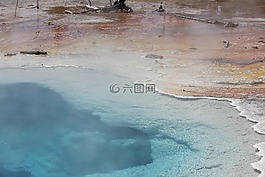 春,藍色,景觀