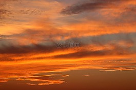日落,橙色,黃昏