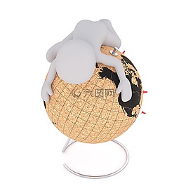 男性,3d模型,孤立