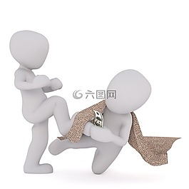 男性,3d模型,孤立