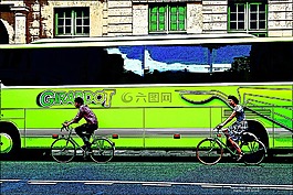巴黎,自行車,路