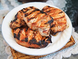 烤架,燒烤,豬肉