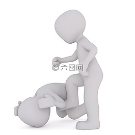 男性,3d模型,孤立
