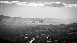 黑,煙,空氣