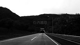 隧道,照片,黑與白