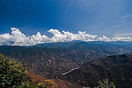 山,天空,云
