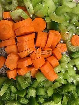 蔬菜,芹菜,胡蘿卜