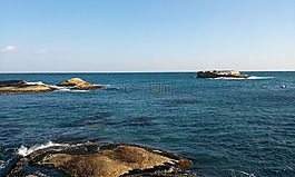 海,巖,天空