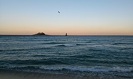 海,發(fā)光,天空