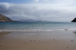 海,海灘,天空