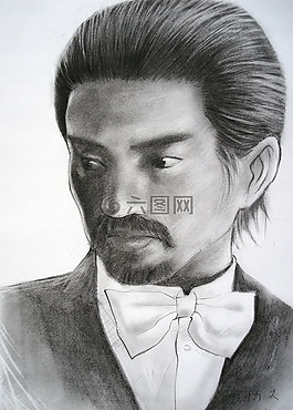 畫,圖,男子
