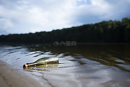 瓶,河,自然