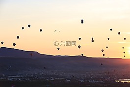 氣球,下午,山