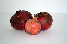 石榴,紅色,水果