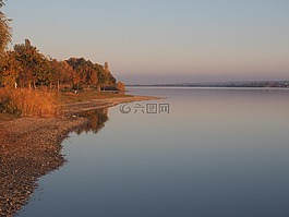 博登湖,日落,abendstimmung