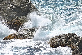 巖,海,景觀