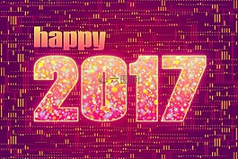 快樂新的一年卡,2017年卡,2017年快樂