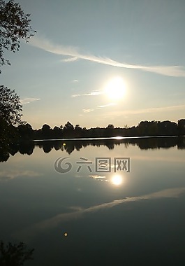 心情,abendstimmung,落山的太陽