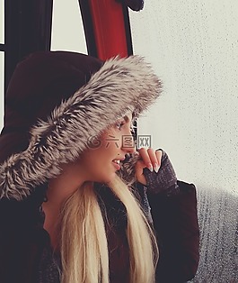 滑雪,滑雪纜車,女子