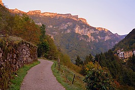游覽,徑,山