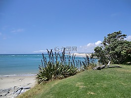 新西兰,海,高峰