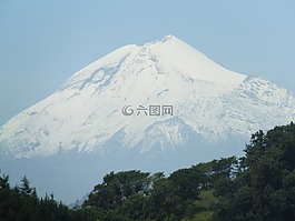 山,雪,pico de orizaba