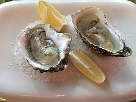 牡蠣,菜,食品