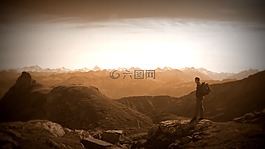 登山,瓦萊,ovronnaz的