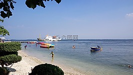 海灘,自然,海
