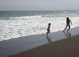 太平洋,波,沖浪