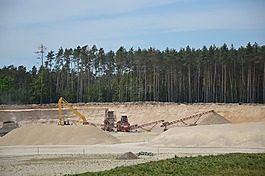 沙,采石场,pískovna