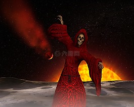 魔鬼,幀,神秘