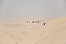 沙漠,沙,男子