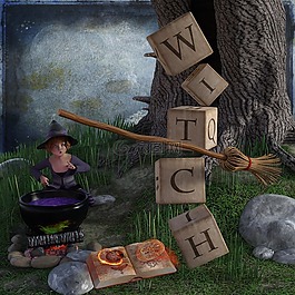 女巫,萬(wàn)圣節(jié),變戲法