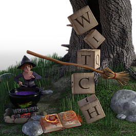 女巫,萬(wàn)圣節(jié),變戲法