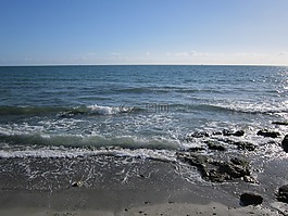 海岸,海,波