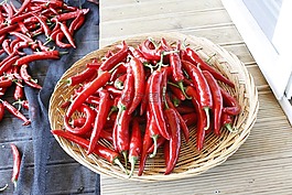 辣椒,蔬菜,购物篮
