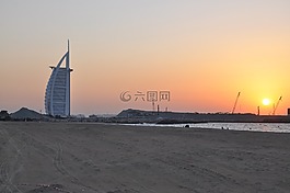burj al 阿拉伯,迪拜,暮光之城