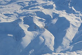 白雪皚皚的群山,雪,冰